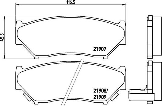 Brembo P 79 008 - Əyləc altlığı dəsti, əyləc diski furqanavto.az