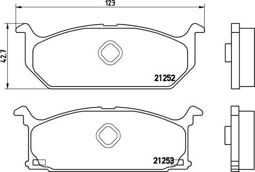 Brembo P 79 003 - Əyləc altlığı dəsti, əyləc diski furqanavto.az