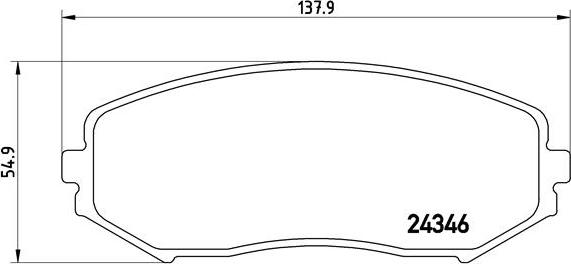 Brembo P 79 018 - Əyləc altlığı dəsti, əyləc diski furqanavto.az