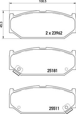 Brembo P 79 031 - Əyləc altlığı dəsti, əyləc diski furqanavto.az