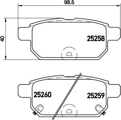 Brembo P 79 029 - Əyləc altlığı dəsti, əyləc diski furqanavto.az