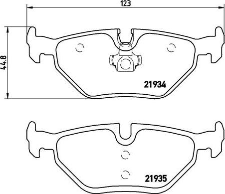 Brembo P 71 006 - Əyləc altlığı dəsti, əyləc diski furqanavto.az