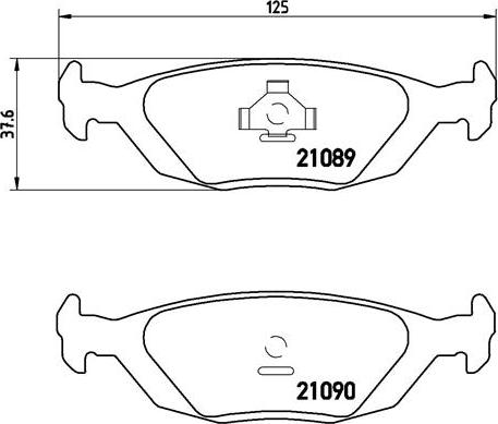 Brembo P 71 003 - Əyləc altlığı dəsti, əyləc diski furqanavto.az