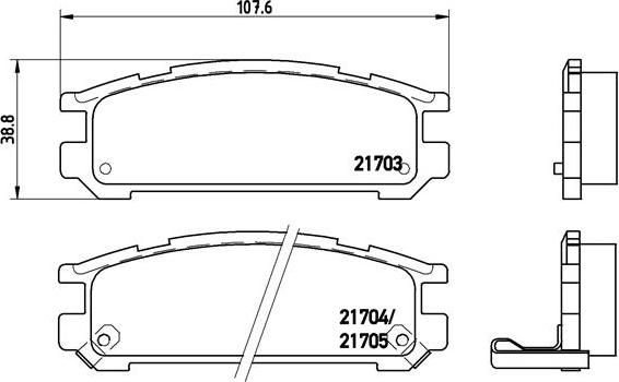 Brembo P 78 005 - Əyləc altlığı dəsti, əyləc diski furqanavto.az