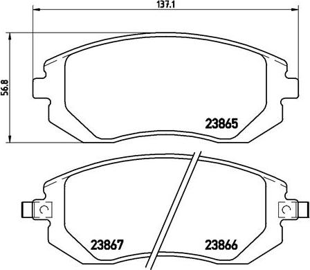 Brembo P 78 013 - Əyləc altlığı dəsti, əyləc diski furqanavto.az