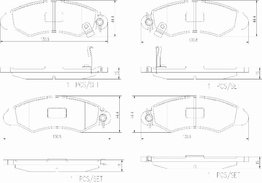 Brembo P78012N - Əyləc altlığı dəsti, əyləc diski furqanavto.az