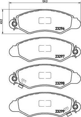 Brembo P 78 012 - Əyləc altlığı dəsti, əyləc diski furqanavto.az