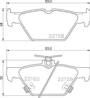 Brembo P 78 026 - Əyləc altlığı dəsti, əyləc diski furqanavto.az