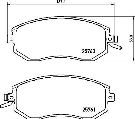 Brembo P 78 021X - Əyləc altlığı dəsti, əyləc diski furqanavto.az