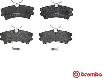 Brembo P 72 001 - Əyləc altlığı dəsti, əyləc diski furqanavto.az