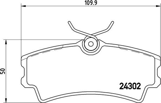 Brembo P 72 001 - Əyləc altlığı dəsti, əyləc diski furqanavto.az