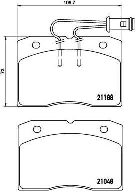 Brembo P A6 009 - Əyləc altlığı dəsti, əyləc diski furqanavto.az