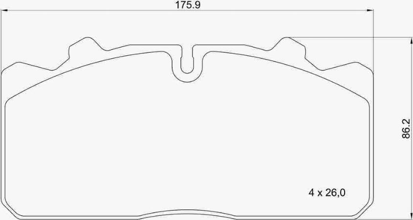 Brembo P A7 001 - Əyləc altlığı dəsti, əyləc diski furqanavto.az