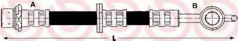 Brembo T 83 027 - Əyləc şlanqı furqanavto.az