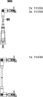 Bremi 996 - Alovlanma kabeli dəsti furqanavto.az
