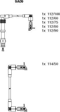 Bremi 9A09 - Alovlanma kabeli dəsti furqanavto.az