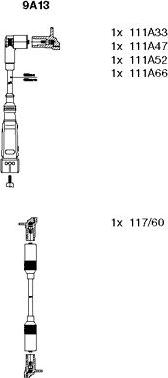 Bremi 9A13 - Alovlanma kabeli dəsti furqanavto.az