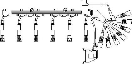 Bremi 582/100 - Alovlanma kabeli dəsti furqanavto.az