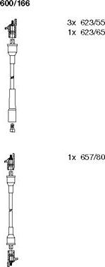 Bremi 600/166 - Alovlanma kabeli dəsti furqanavto.az