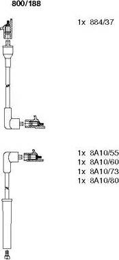 Bremi 800/188 - Alovlanma kabeli dəsti furqanavto.az
