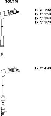 Bremi 300/445 - Alovlanma kabeli dəsti furqanavto.az