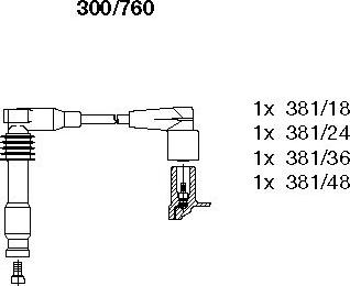 Bremi 300/760 - Alovlanma kabeli dəsti furqanavto.az