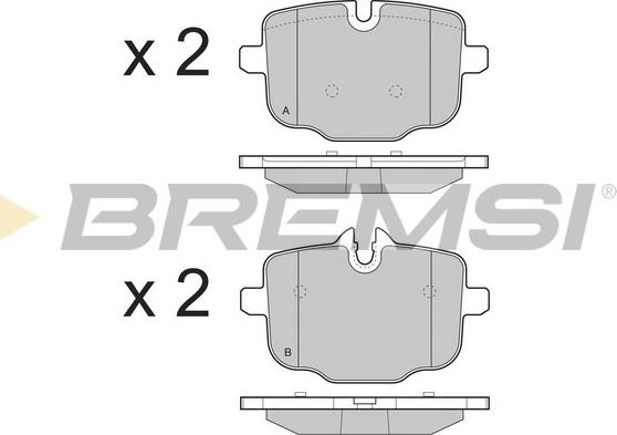 Bremsi BP3450 - Əyləc altlığı dəsti, əyləc diski furqanavto.az