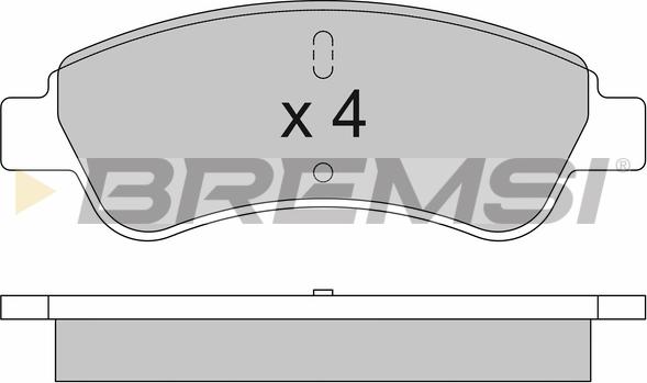 Bremsi BP3504 - Əyləc altlığı dəsti, əyləc diski furqanavto.az