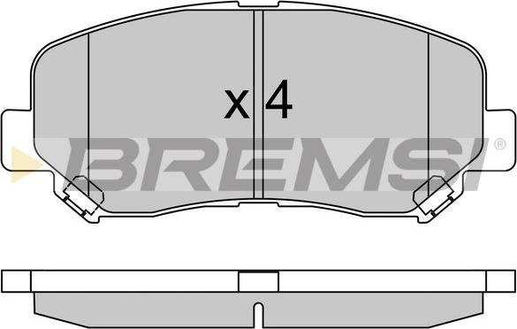 Bremsi BP3535 - Əyləc altlığı dəsti, əyləc diski furqanavto.az