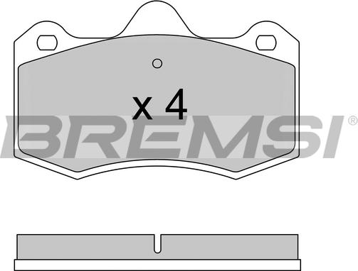 Bremsi BP3617 - Əyləc altlığı dəsti, əyləc diski furqanavto.az