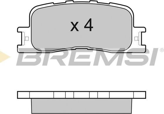 Bremsi BP3060 - Əyləc altlığı dəsti, əyləc diski furqanavto.az