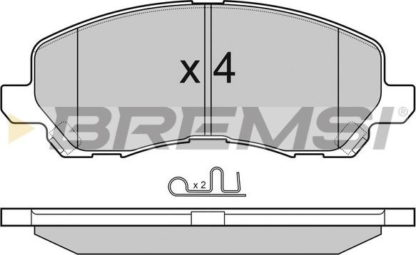 Bremsi BP3080 - Əyləc altlığı dəsti, əyləc diski furqanavto.az