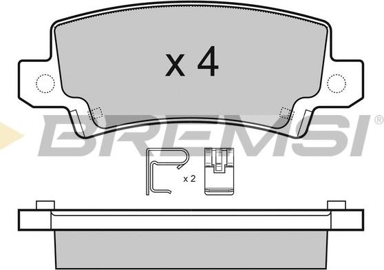 Bremsi BP3070 - Əyləc altlığı dəsti, əyləc diski furqanavto.az