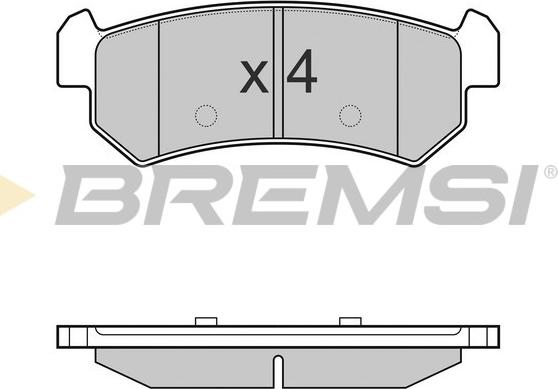 Bremsi BP3148 - Əyləc altlığı dəsti, əyləc diski furqanavto.az