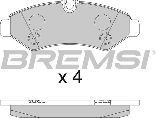 Bremsi BP3848 - Əyləc altlığı dəsti, əyləc diski furqanavto.az