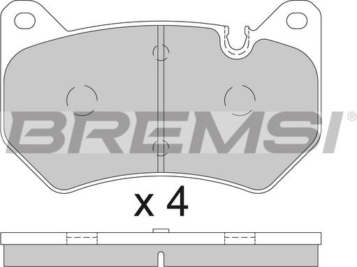 Bremsi BP3852 - Əyləc altlığı dəsti, əyləc diski furqanavto.az