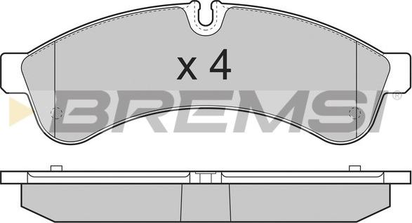 Bremsi BP3365 - Əyləc altlığı dəsti, əyləc diski furqanavto.az