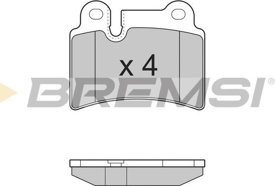 Bremsi BP3302 - Əyləc altlığı dəsti, əyləc diski furqanavto.az