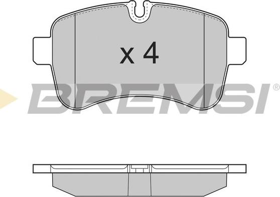 Bremsi BP3315 - Əyləc altlığı dəsti, əyləc diski furqanavto.az