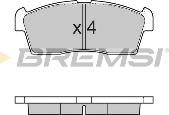 Bremsi BP3380 - Əyləc altlığı dəsti, əyləc diski furqanavto.az