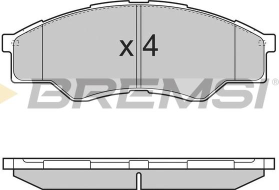 Bremsi BP3375 - Əyləc altlığı dəsti, əyləc diski furqanavto.az