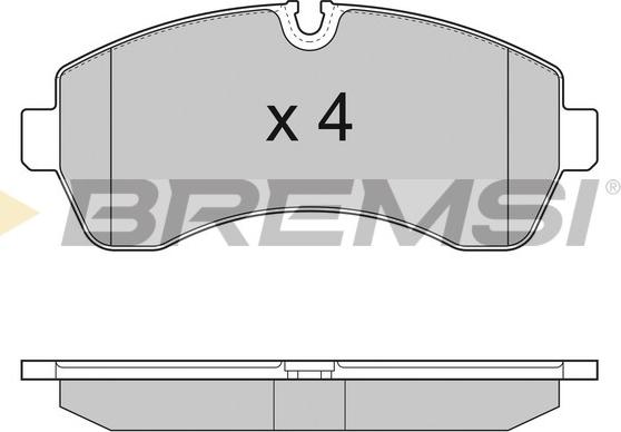 Bremsi BP3290 - Əyləc altlığı dəsti, əyləc diski furqanavto.az