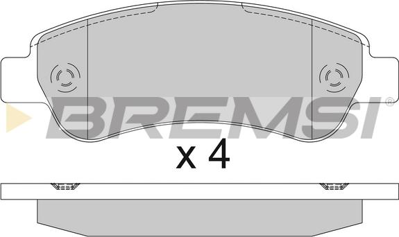 Bremsi BP3286TR - Əyləc altlığı dəsti, əyləc diski furqanavto.az
