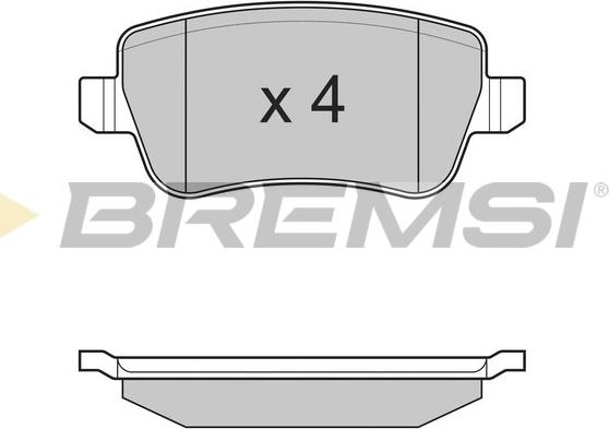 Bremsi BP3227 - Əyləc altlığı dəsti, əyləc diski furqanavto.az