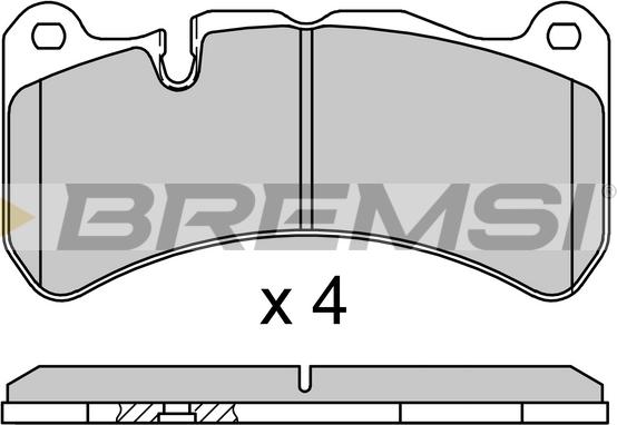 Bremsi BP3752 - Əyləc altlığı dəsti, əyləc diski furqanavto.az