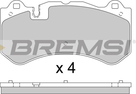 Bremsi BP3784 - Əyləc altlığı dəsti, əyləc diski furqanavto.az