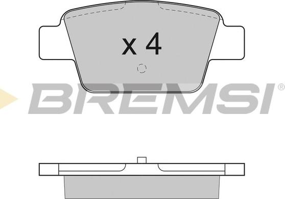 Bremsi BP2947 - Əyləc altlığı dəsti, əyləc diski furqanavto.az