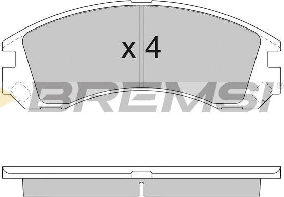 Bremsi BP2953 - Əyləc altlığı dəsti, əyləc diski furqanavto.az