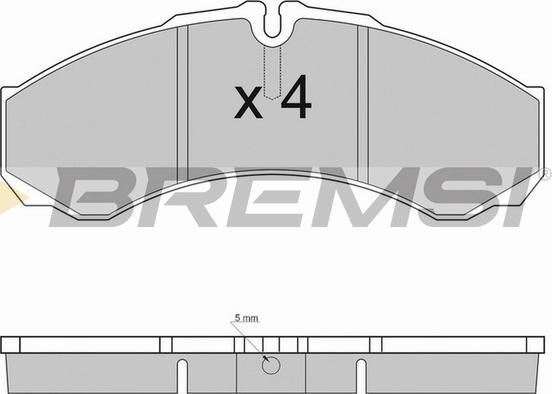 Bremsi BP2925TR - Əyləc altlığı dəsti, əyləc diski furqanavto.az