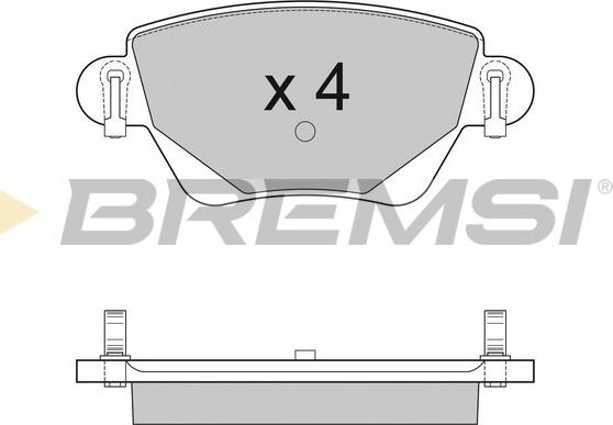 Bremsi BP2927 - Əyləc altlığı dəsti, əyləc diski furqanavto.az